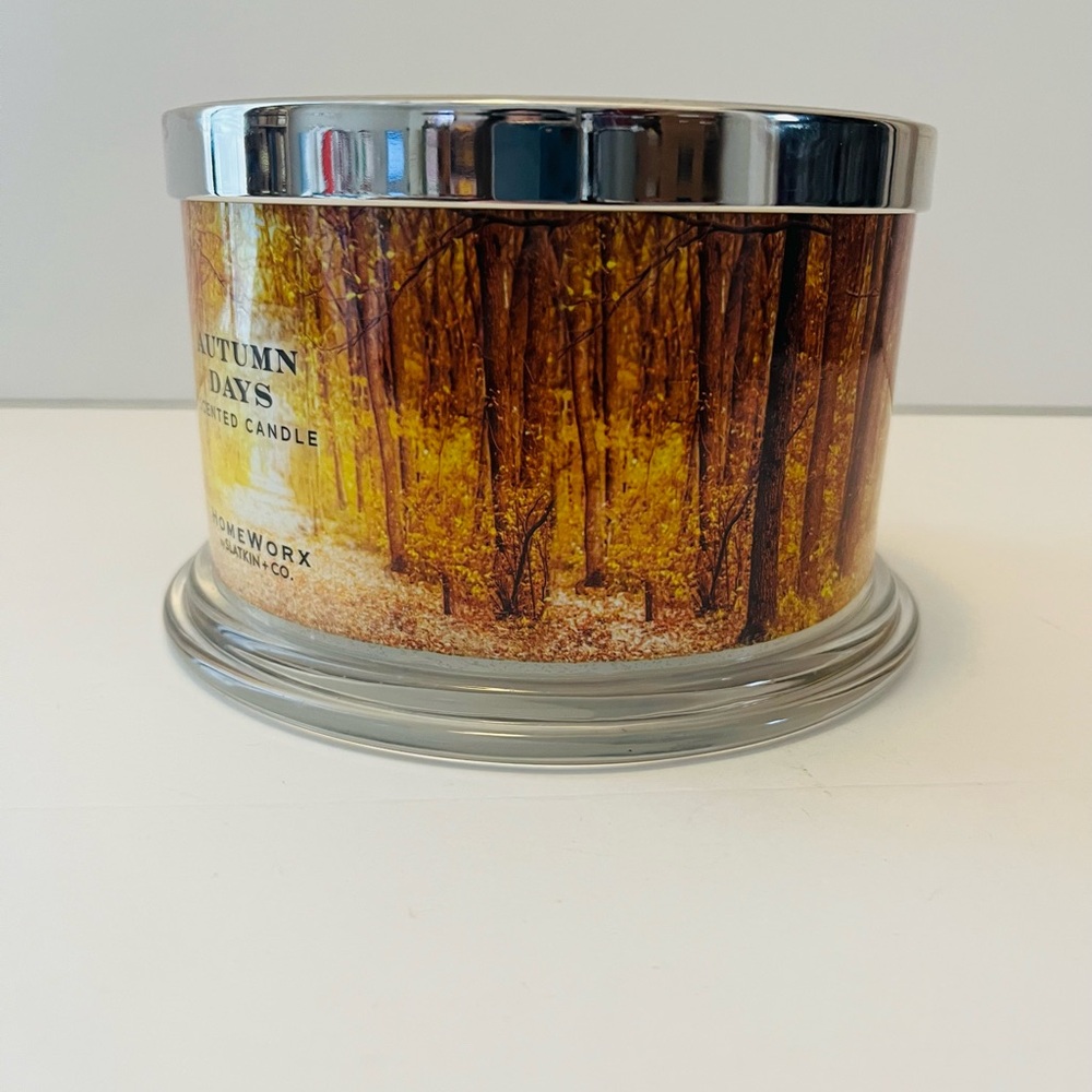 Homeworx by Slatkin & Co. Autumn Days 4 Wick Scented Candle - Picture 4 of 8
